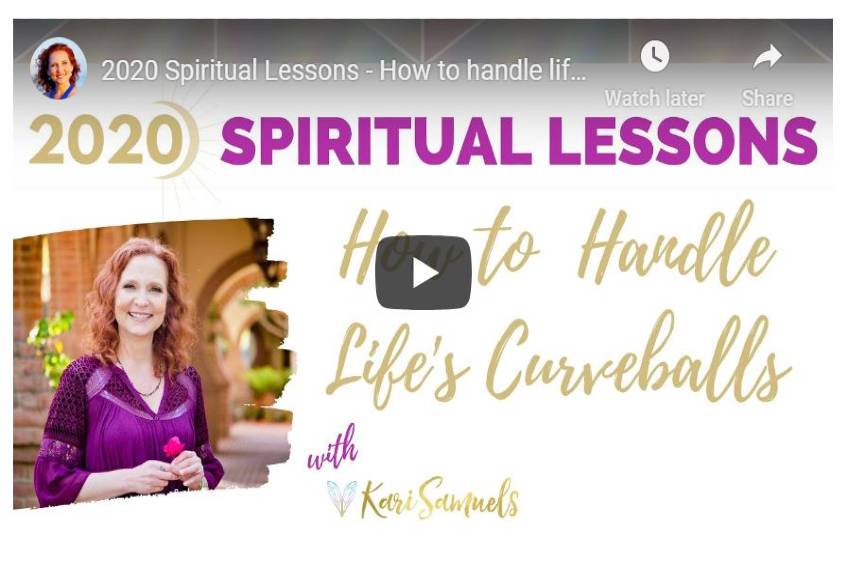 2020 Spiritual Lessons – How to handle life’s curveballs