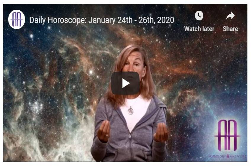 You are currently viewing Daily Horoscope: January 24th – 26th, 2020