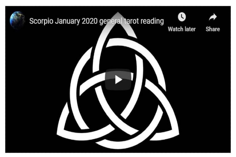 Scorpio January 2020 General Tarot Reading Cosmic Vibes