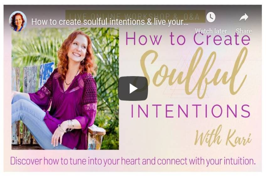 How to create soulful intentions & live your calling