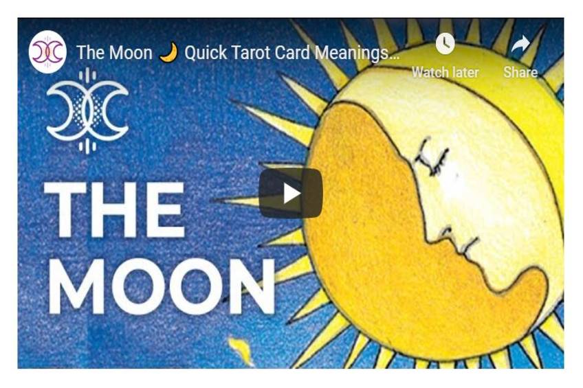 You are currently viewing The Moon Quick Tarot Card Meanings