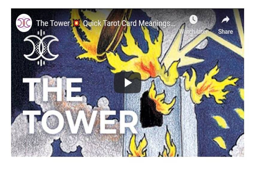 You are currently viewing The Tower Quick Tarot Card Meanings