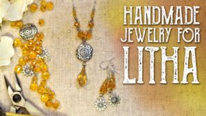 Read more about the article Handmade Summer Solstice, Midsummer, Litha Jewelry Set – Magical Crafting