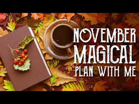 You are currently viewing November Plan With Me – Autumn-themed Stickers, planning Thanksgiving and Travel – Magical Crafting