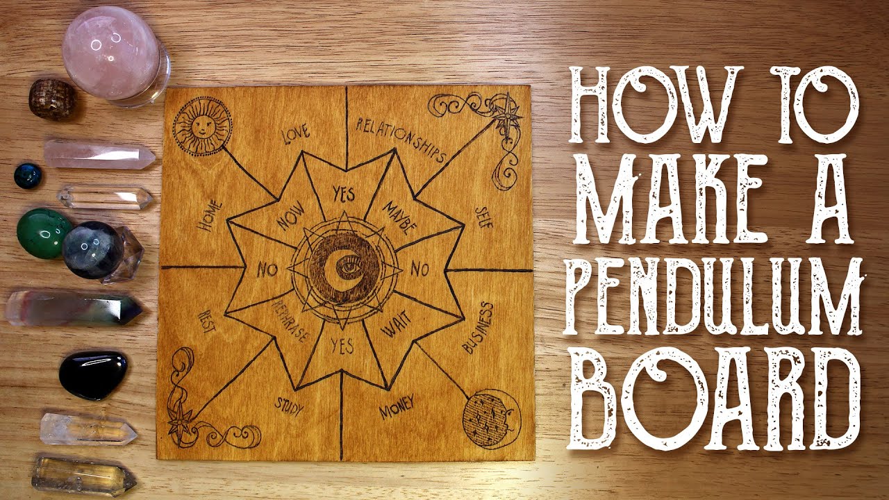 You are currently viewing How to Make a Pendulum Board for Fortune Telling & Divination