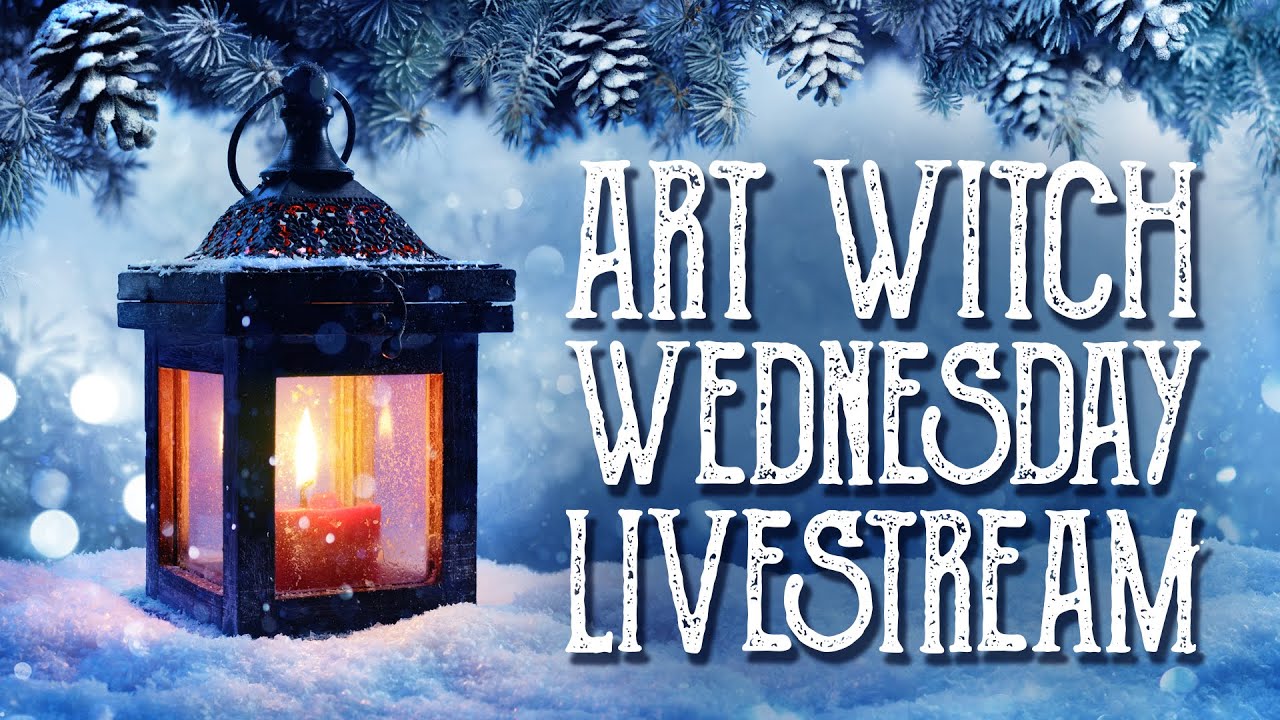 You are currently viewing Art Witch Wednesday Livestream: Creating a Winter Solstice Acrylic painting, Magical Crafting